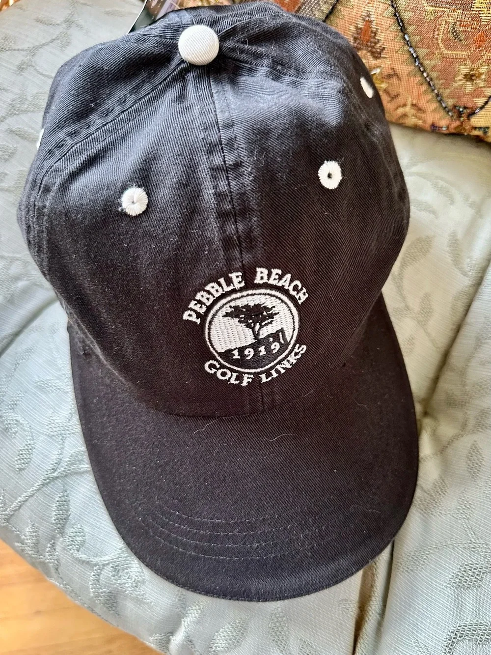 NWT Pebble Beach Golf Links Black Baseball Cap